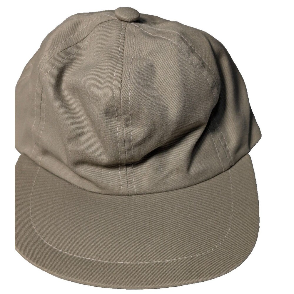 Vintage Brooks Brothers Hat Cap Leather Strap Made in USA Khaki NWT Golden Fleec